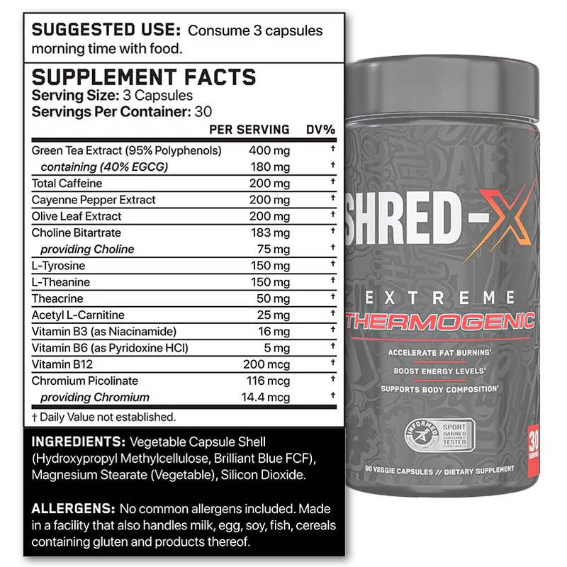 ABE Ultimate Fat Burner Shred-X - 90 gélules