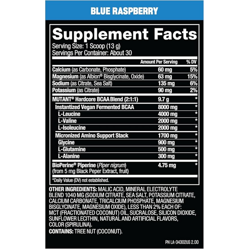 Mutant Hardcore BCAA - 30 Servings