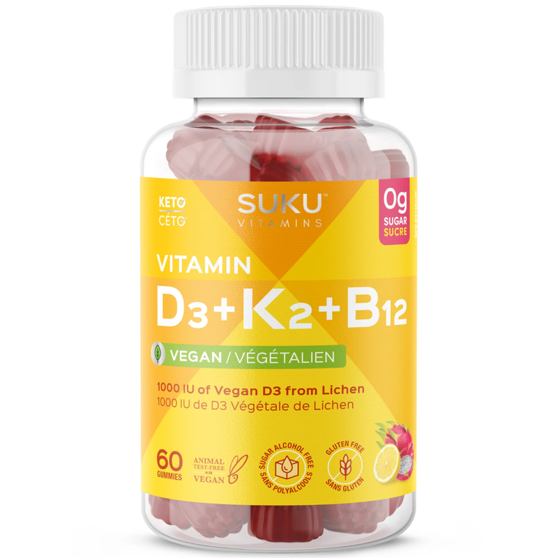 Suku D3+K2+B12 - 60 Gummies