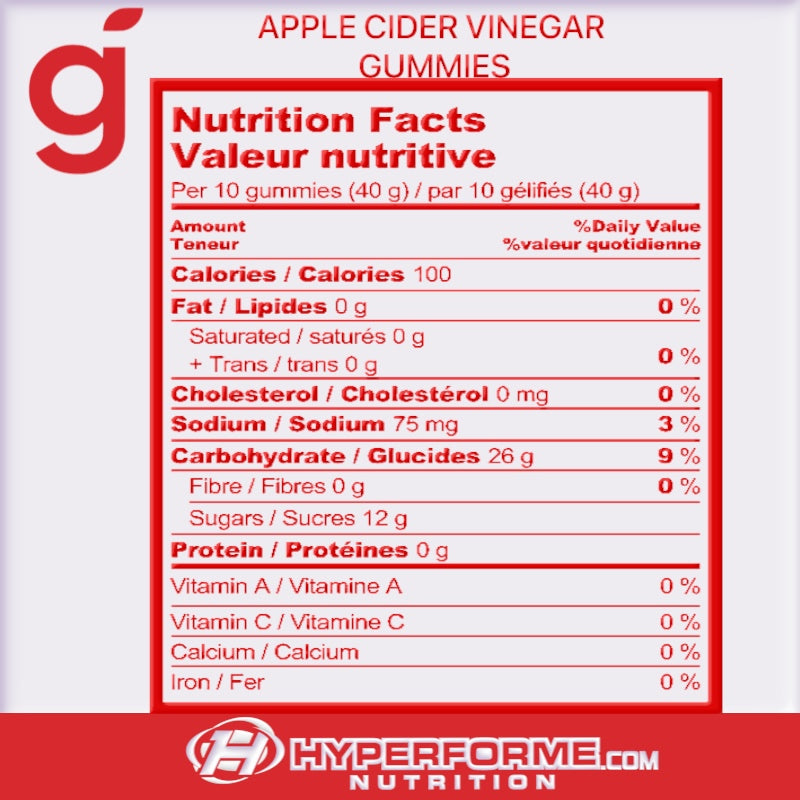 Les «gummies» au vinaigre de cidre de pomme de Goli Nutrition